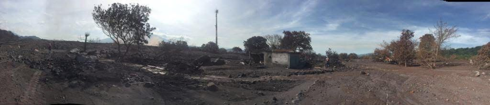 San Miguel Los Lotes, días después de la erupción.
Fotografía - Antigua al Rescate
