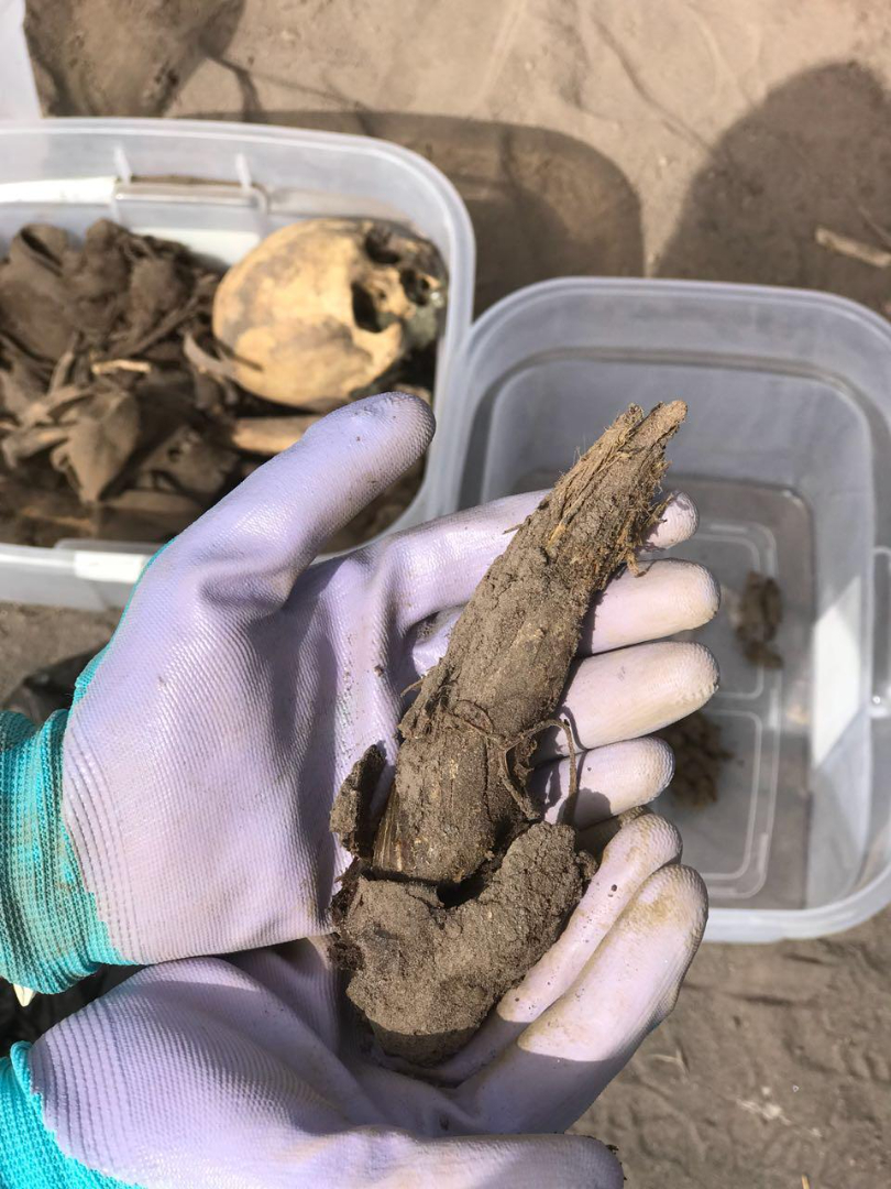 Restos humanos encontrados en San Miguel Los Lotes.
Fotografía por Antigua al Rescate