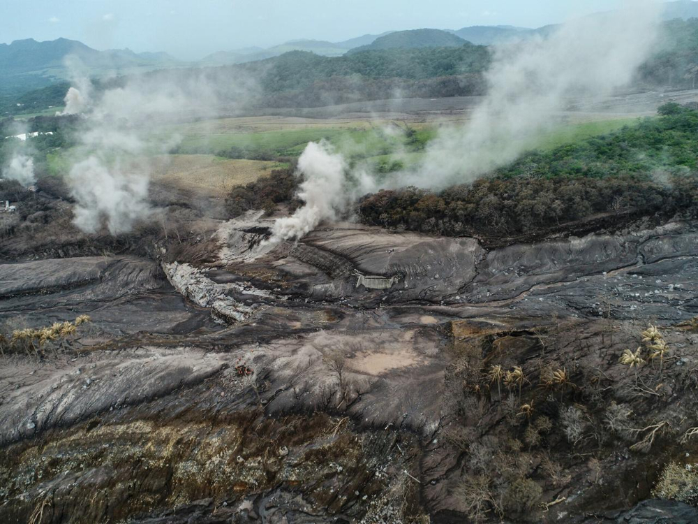 Bajadas de lava al costado de San Miguel Los Lotes.
Fotografía por Antigua al Rescate